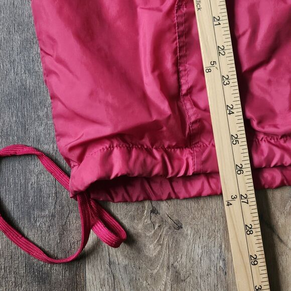 Cuffy's Cape Cod Nylon Jacket Men M Windbreaker 1/4 Zip Red Kangaroo Pocket Hood - Picture 7 of 7